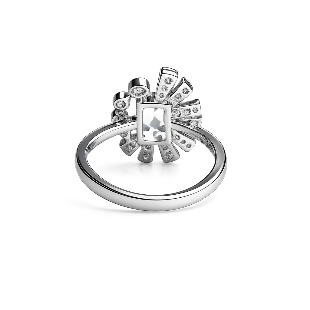 Aurora Fan 925 Silver Ring