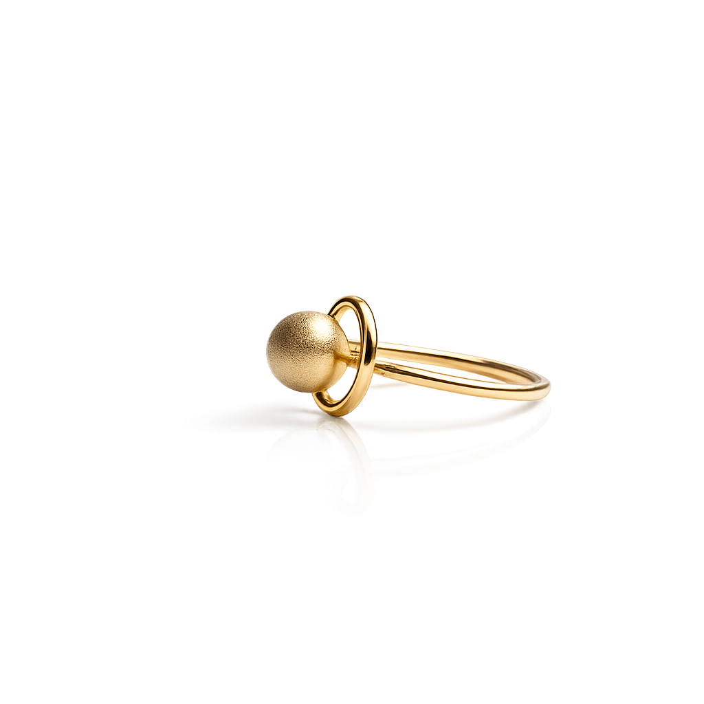 Cirque 925 Silver Gold Plated Ring