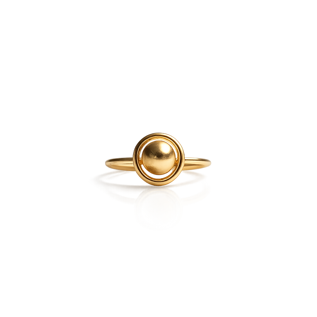 Cirque 925 Silver Gold Plated Ring