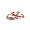 Harlequin Rose Gold Earrings